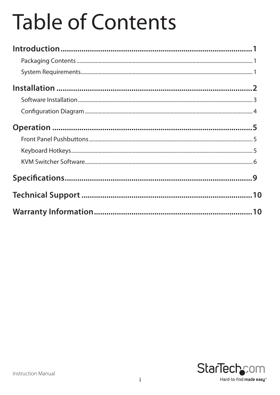 StarTech.com SV1631DUSBUK User Manual | Page 3 / 17