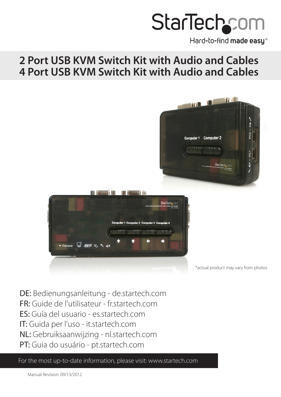 StarTech.com SVx11KUSB User Manual | 10 pages