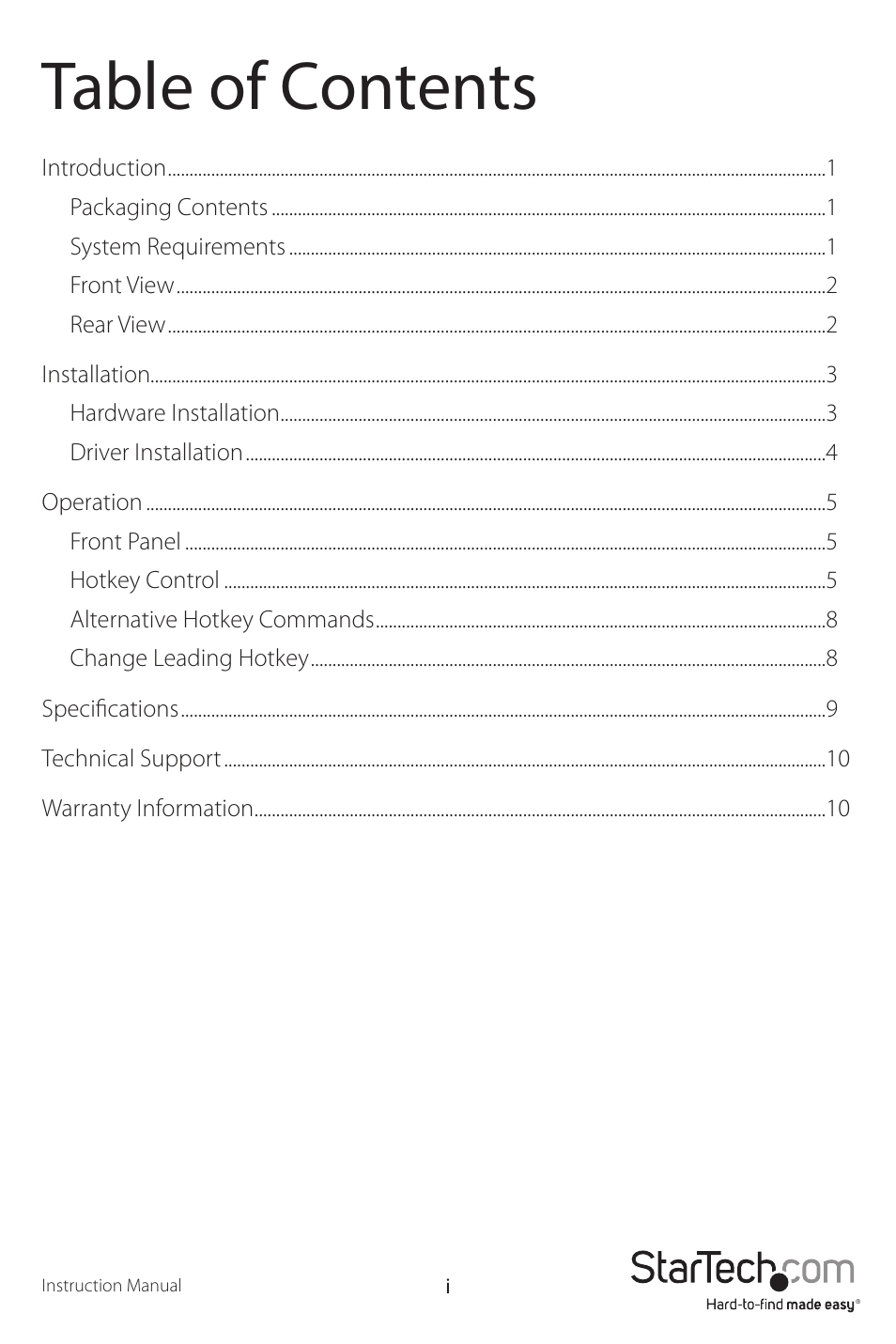 StarTech.com SV231QDVIUA User Manual | Page 3 / 14