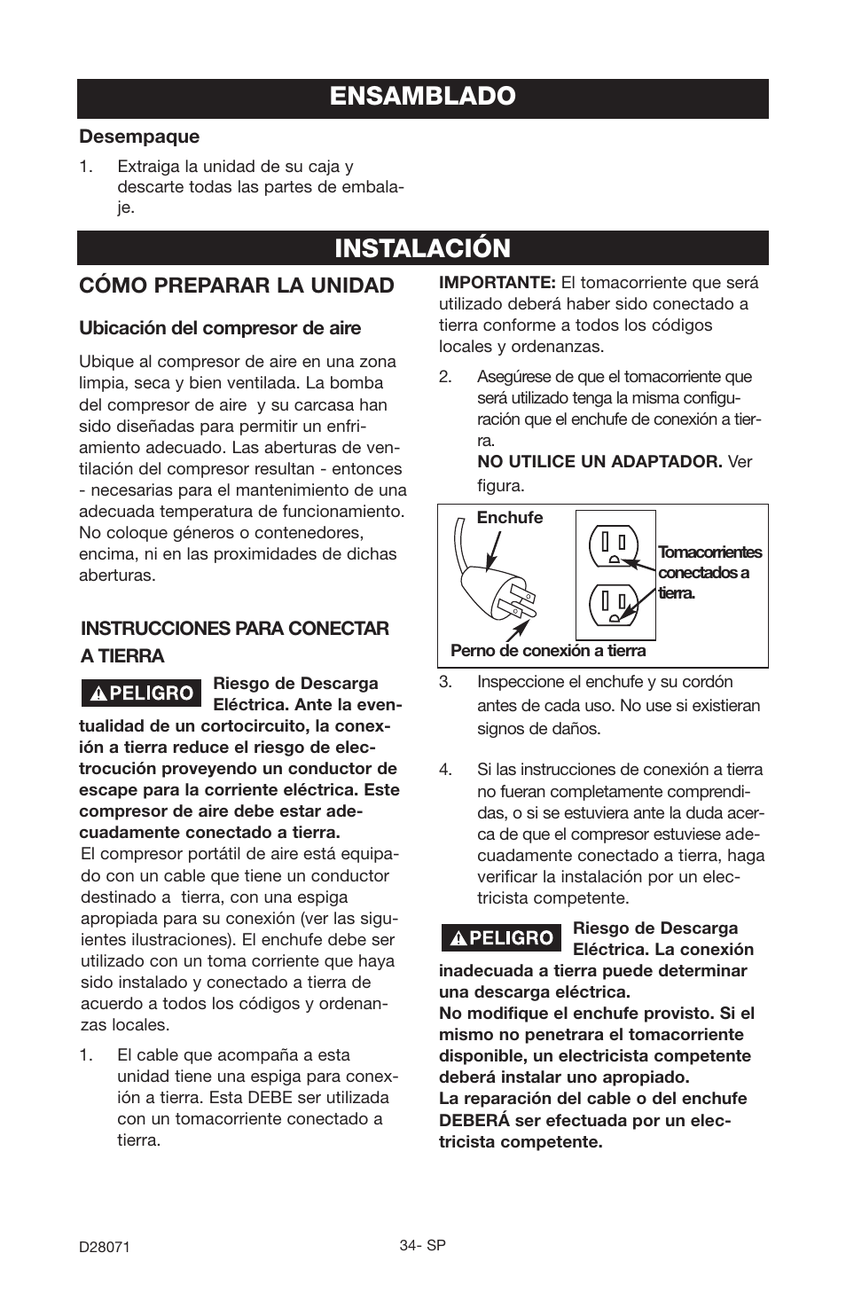 Ensamblado instalación, Cómo preparar la unidad | Craftsman 919.167461 User Manual | Page 30 / 44