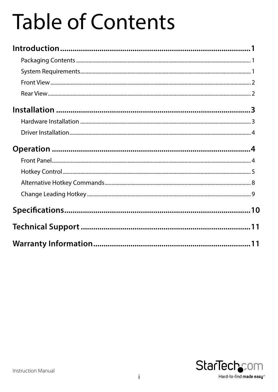 StarTech.com SV431TDVIUA User Manual | Page 3 / 15