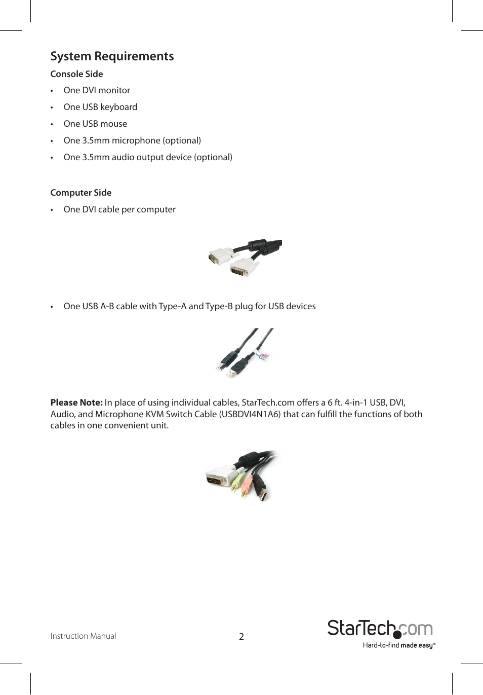 System requirements | StarTech.com SV431DVIUAHR User Manual | Page 5 / 15