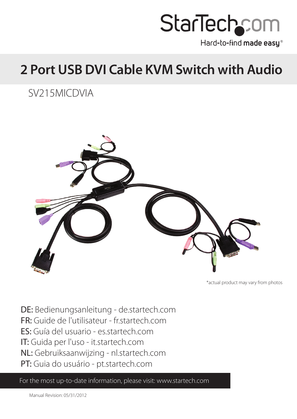 StarTech.com SV215MICDVIA User Manual | 12 pages