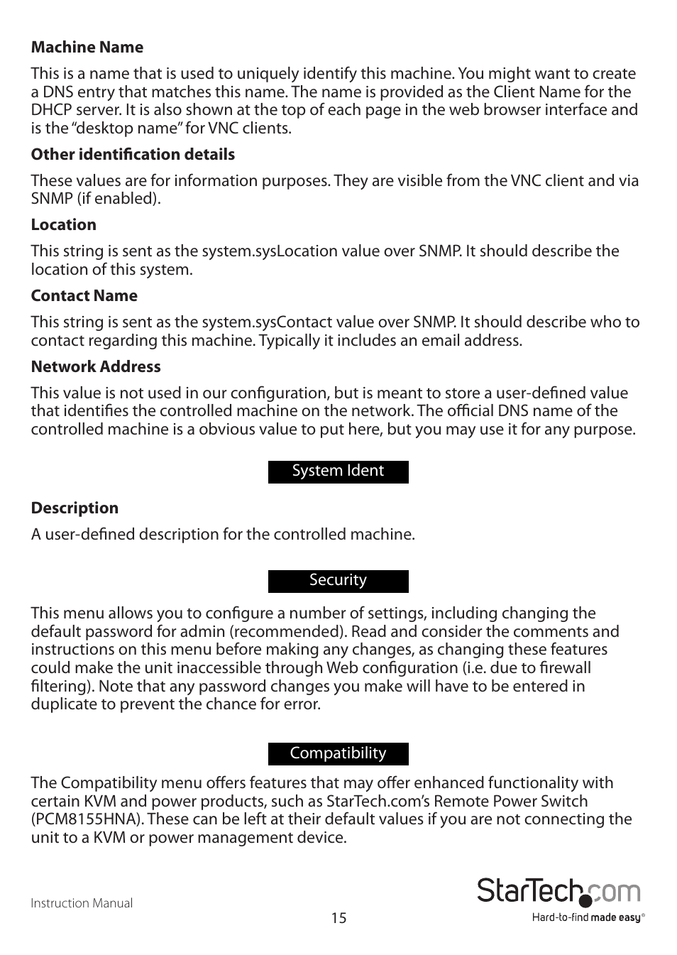 StarTech.com SV1641HDIE User Manual | Page 20 / 58