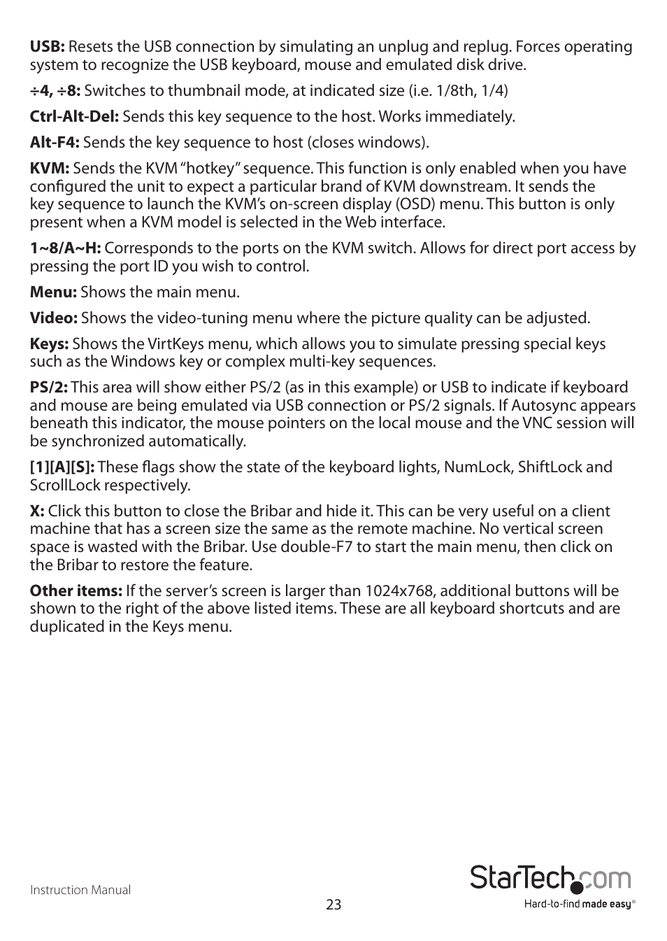 StarTech.com SV1641HDIE User Manual | Page 28 / 58