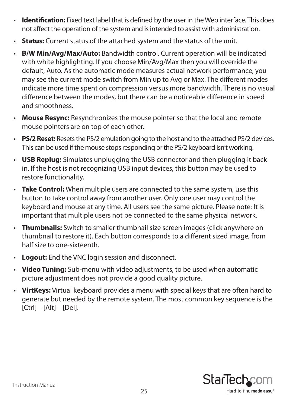 StarTech.com SV1641HDIE User Manual | Page 30 / 58