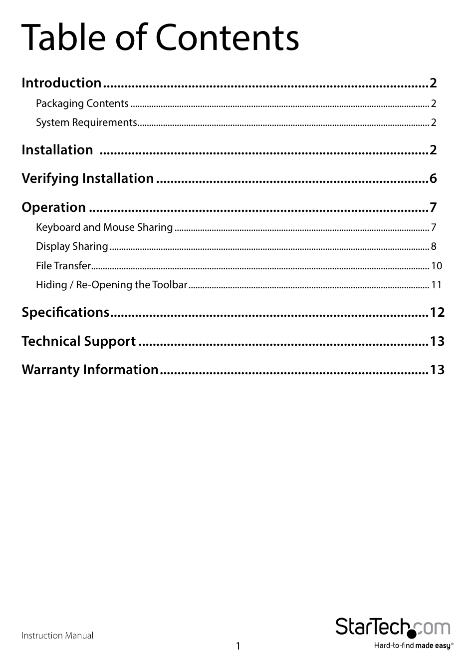 StarTech.com SVUSB3DSA User Manual | Page 3 / 16