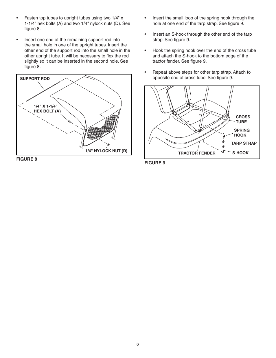 Craftsman Sun Shade 486.24226 User Manual | Page 6 / 12