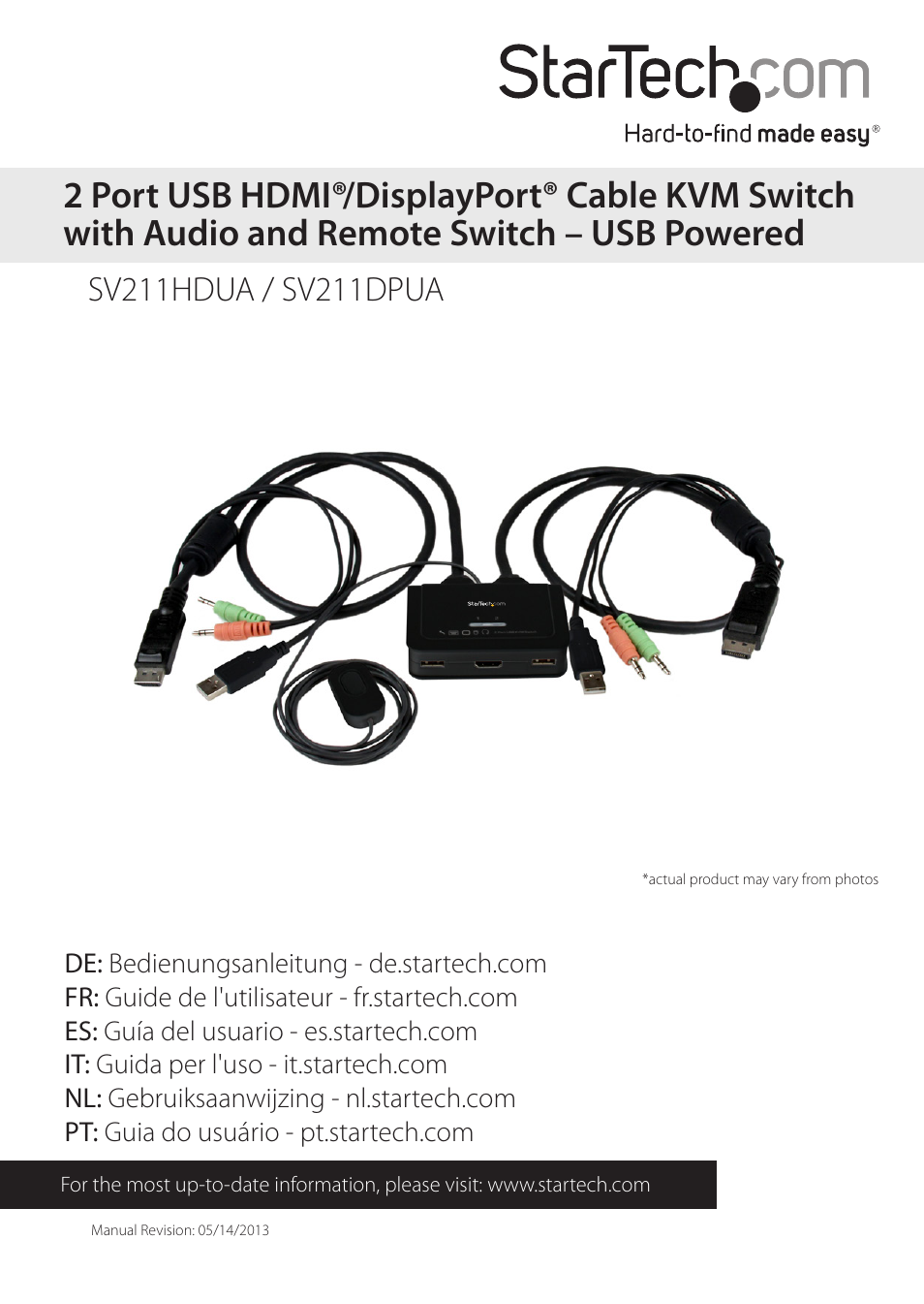 StarTech.com SV211DPUA User Manual | 12 pages