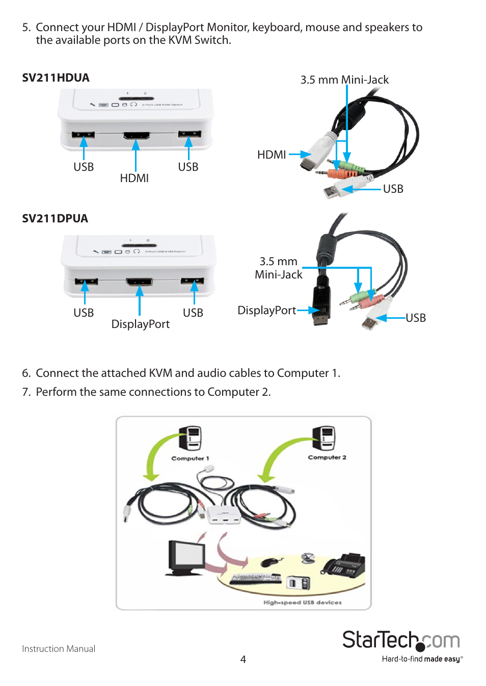 StarTech.com SV211DPUA User Manual | Page 6 / 12