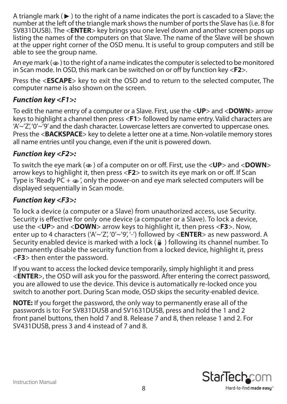 StarTech.com SV1631DUSBGB User Manual | Page 11 / 19