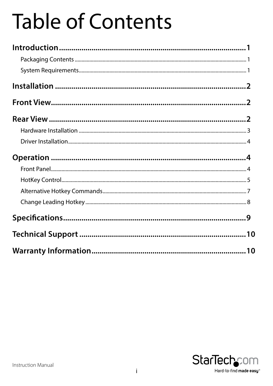 StarTech.com SV231HDMIUA User Manual | Page 3 / 14