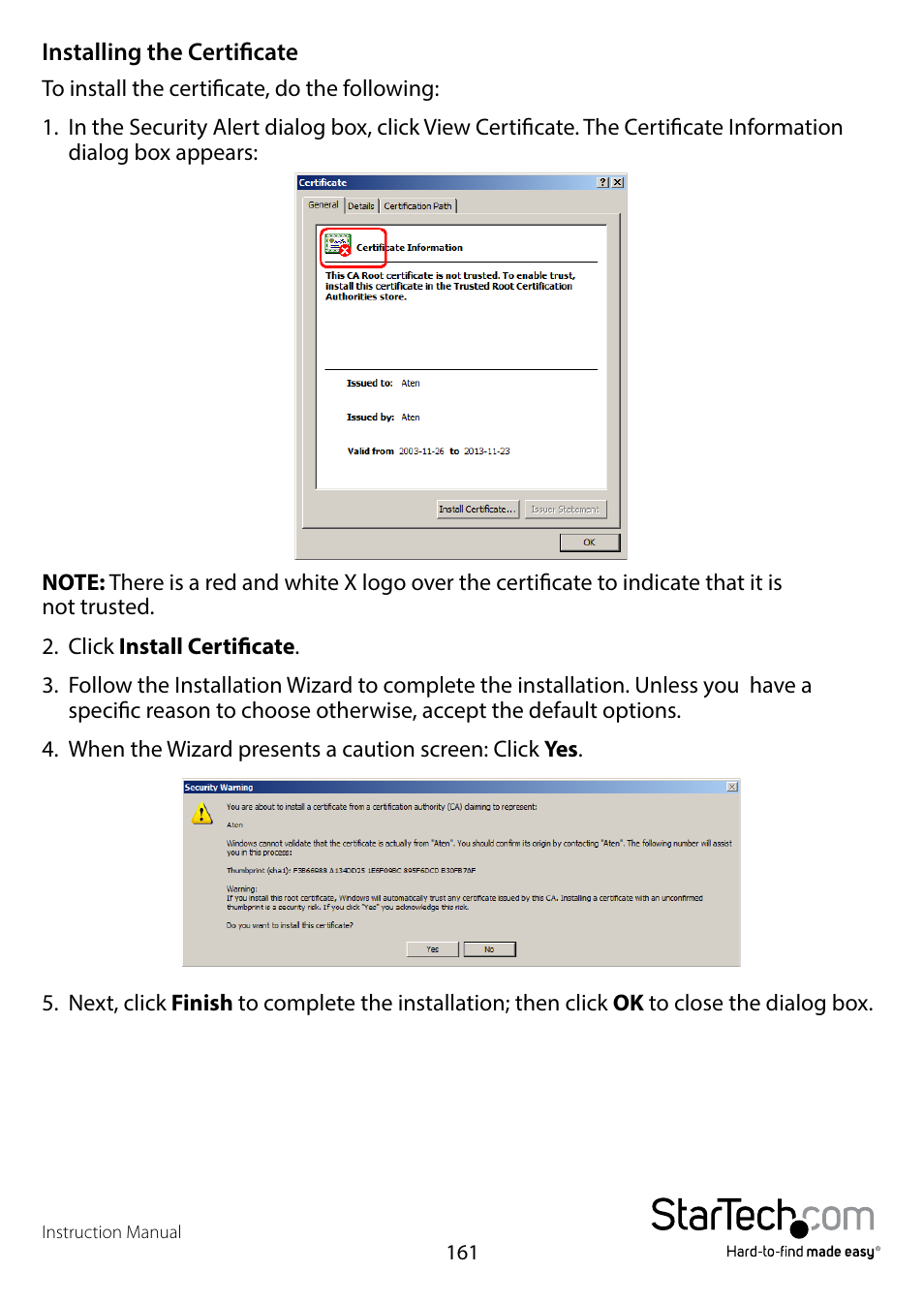 StarTech.com SV1108IPPWEU User Manual | Page 168 / 184