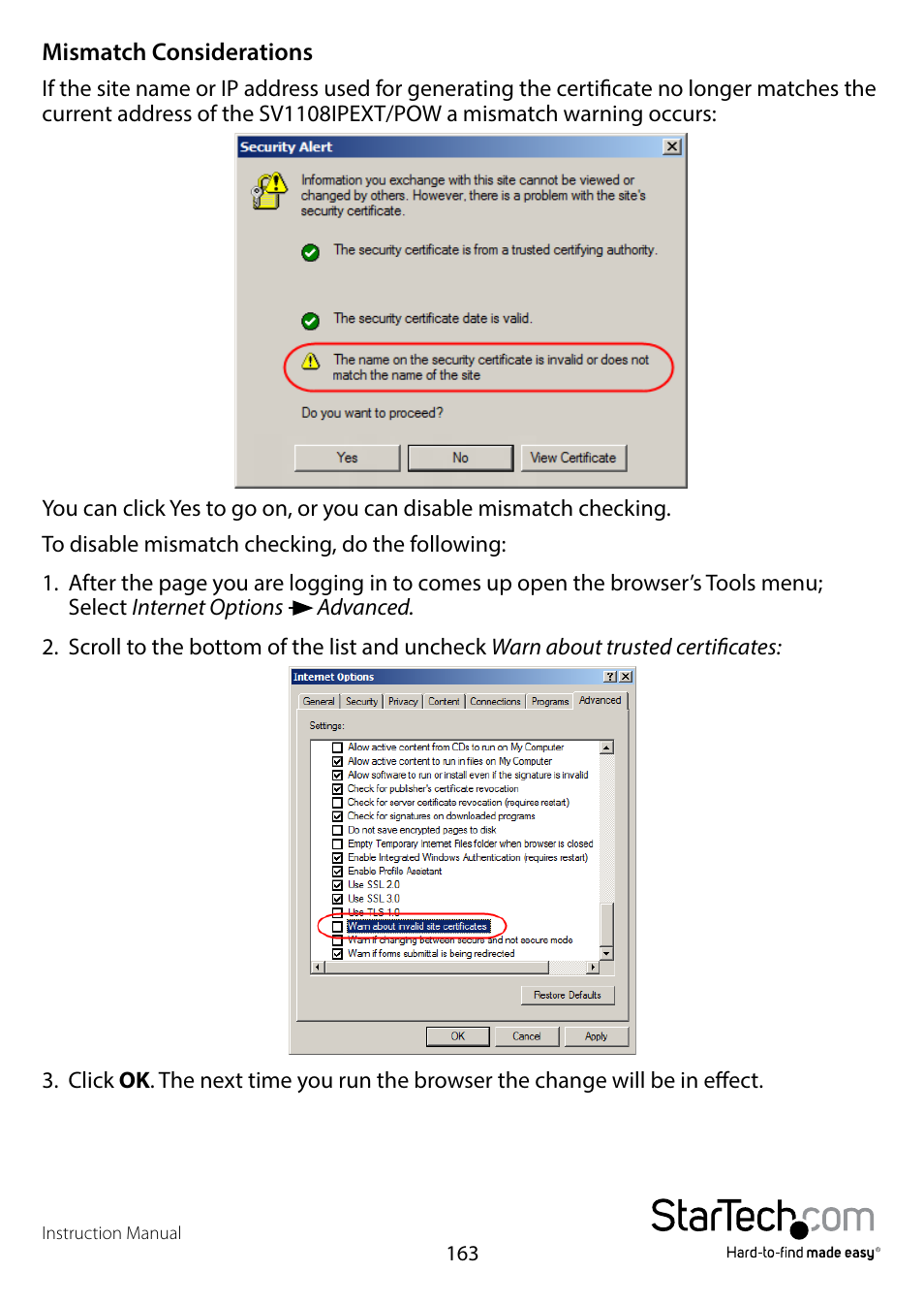 StarTech.com SV1108IPPWEU User Manual | Page 170 / 184