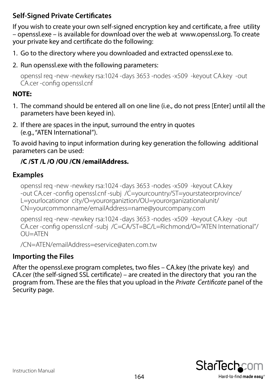 StarTech.com SV1108IPPWEU User Manual | Page 171 / 184