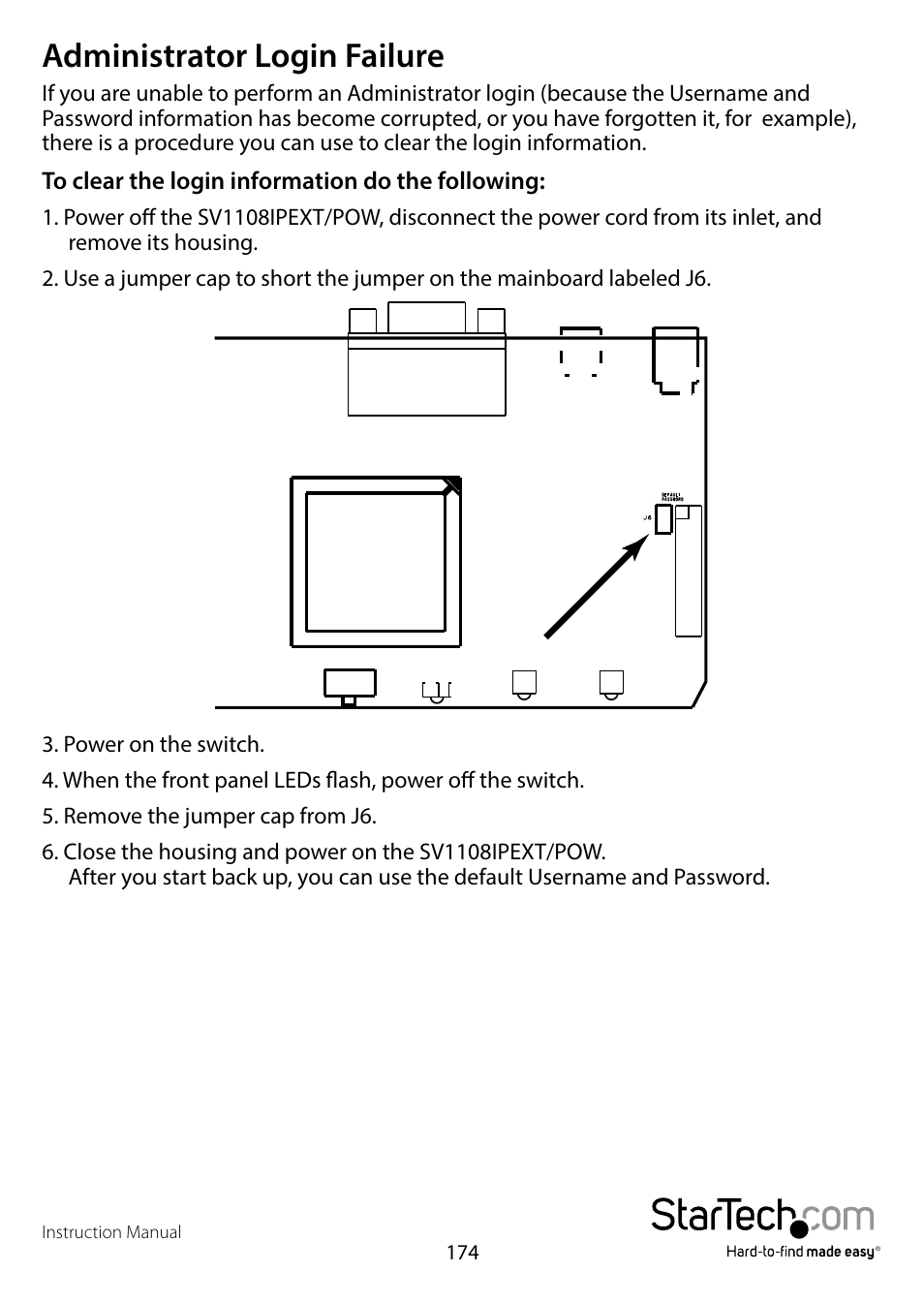 Administrator login failure | StarTech.com SV1108IPPWEU User Manual | Page 181 / 184