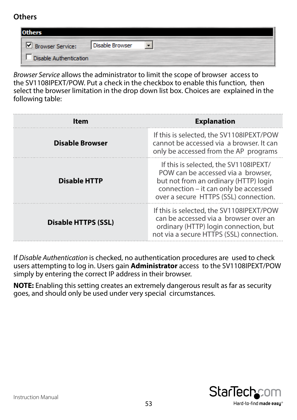 StarTech.com SV1108IPPWEU User Manual | Page 60 / 184