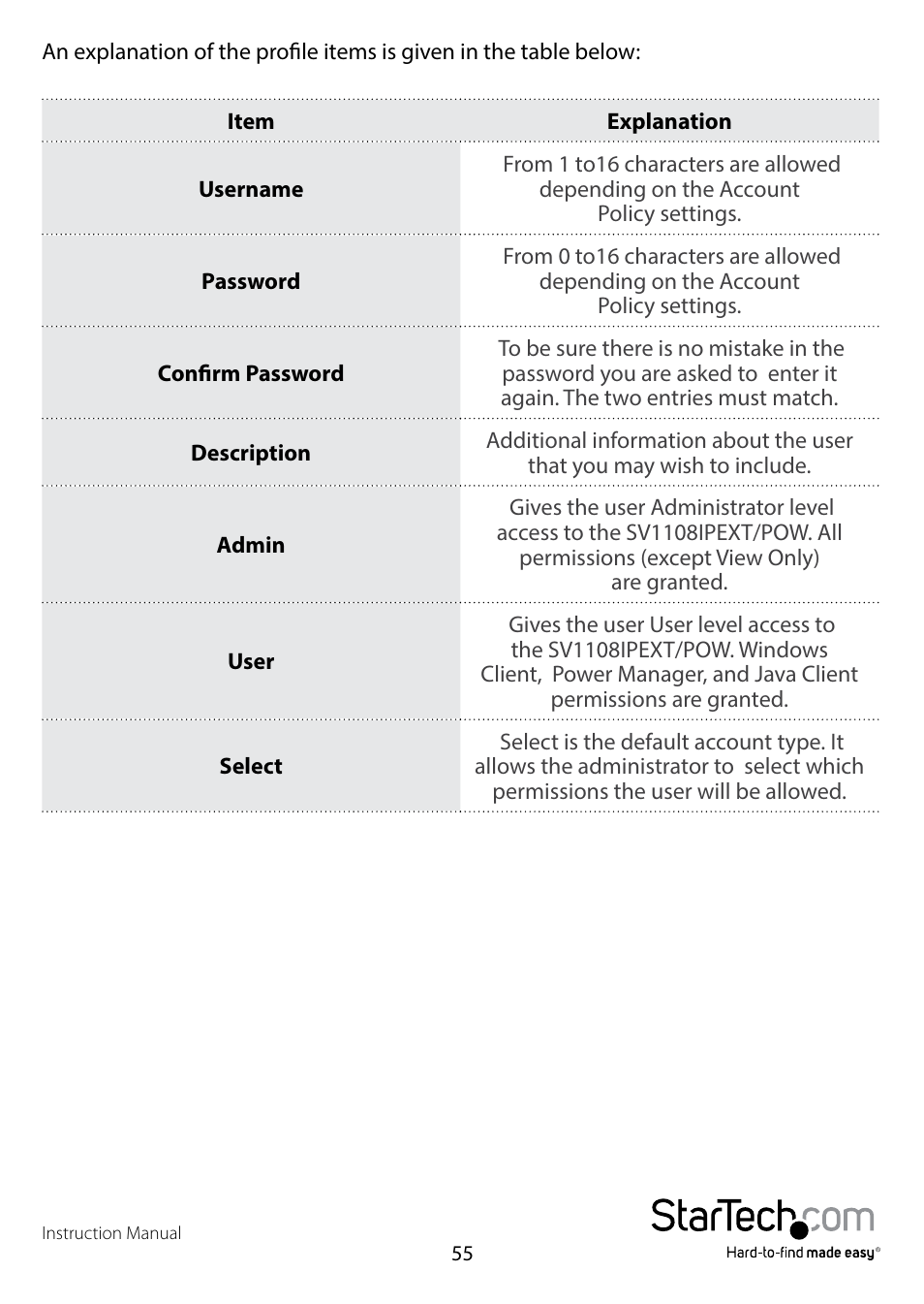 StarTech.com SV1108IPPWEU User Manual | Page 62 / 184