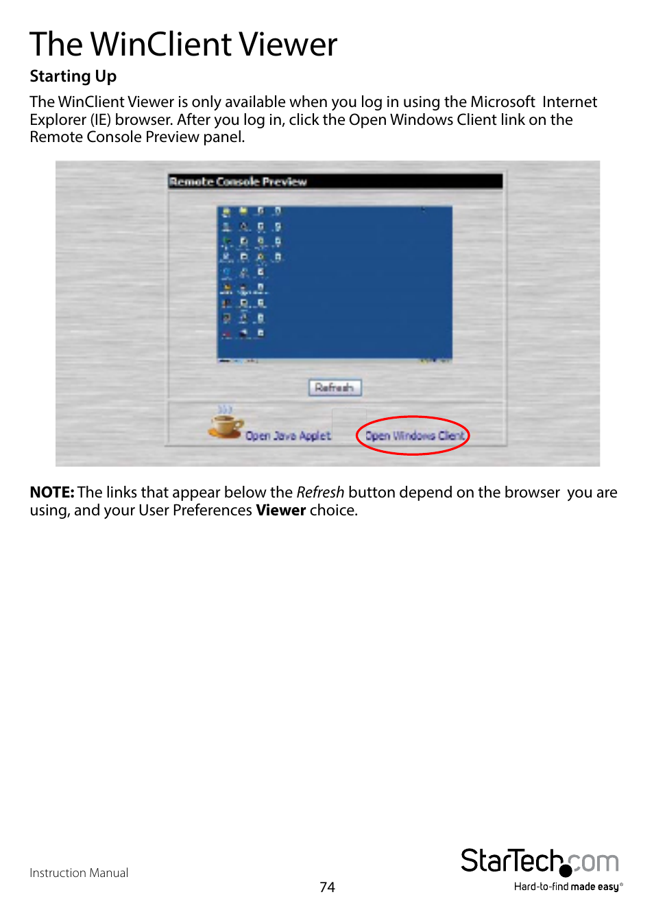 The winclient viewer | StarTech.com SV1108IPPWEU User Manual | Page 81 / 184