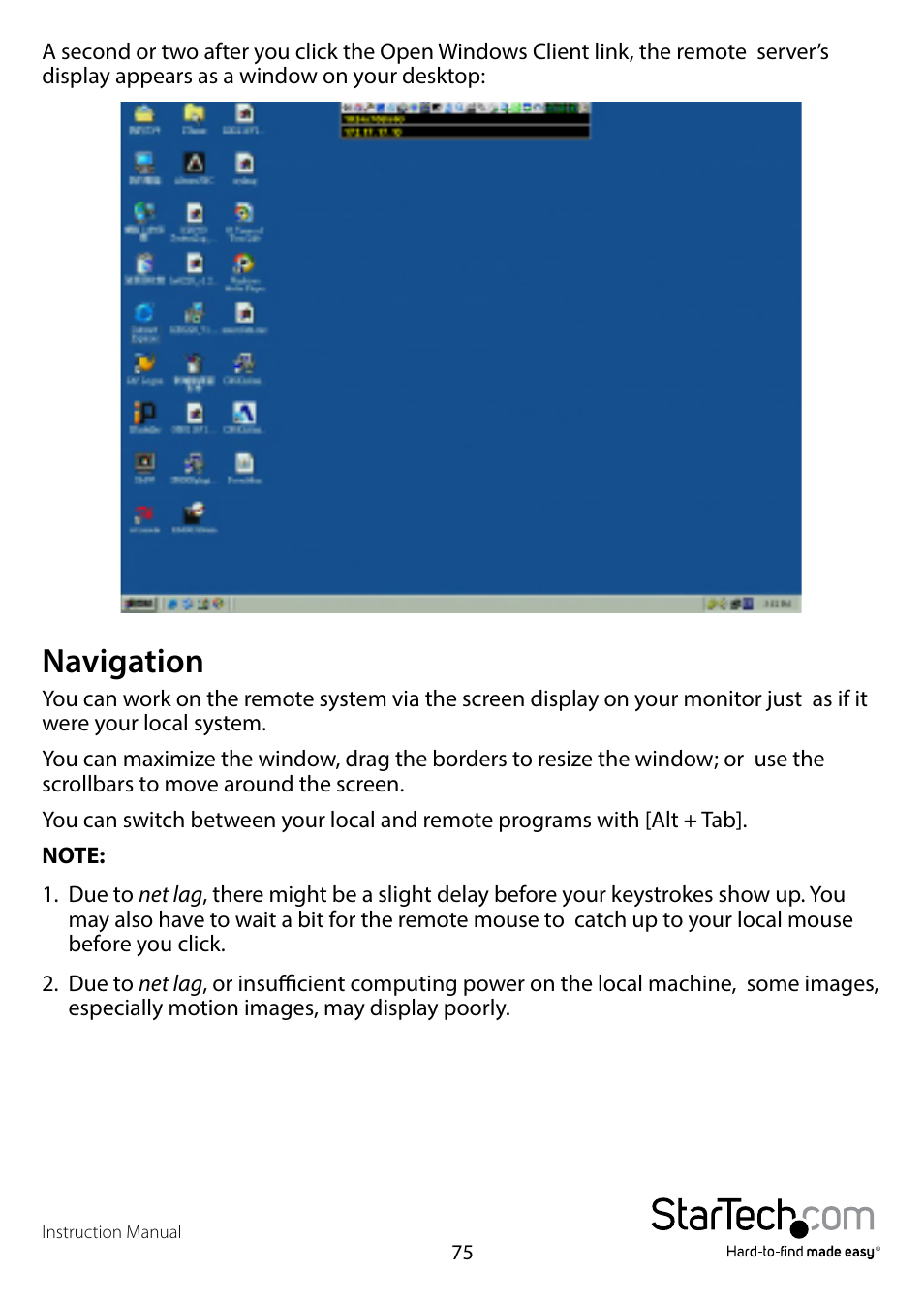 Navigation | StarTech.com SV1108IPPWEU User Manual | Page 82 / 184