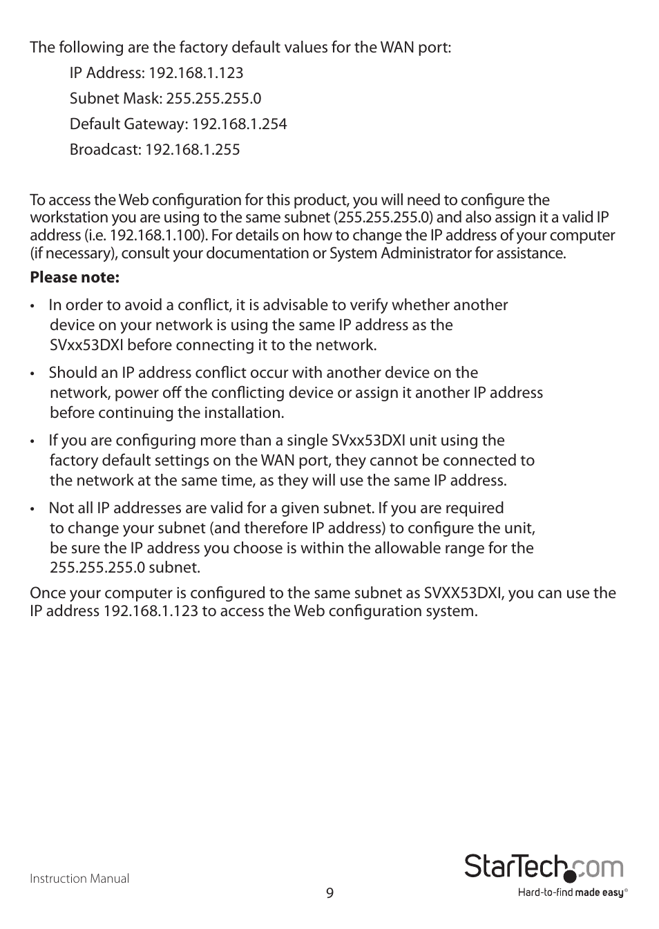 StarTech.com SV3253DXI User Manual | Page 14 / 70