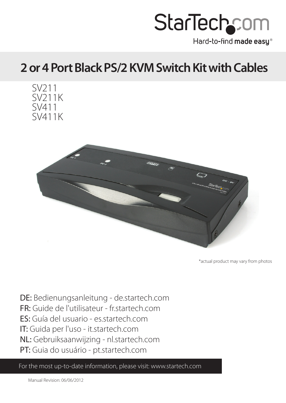 StarTech.com SV411K User Manual | 10 pages