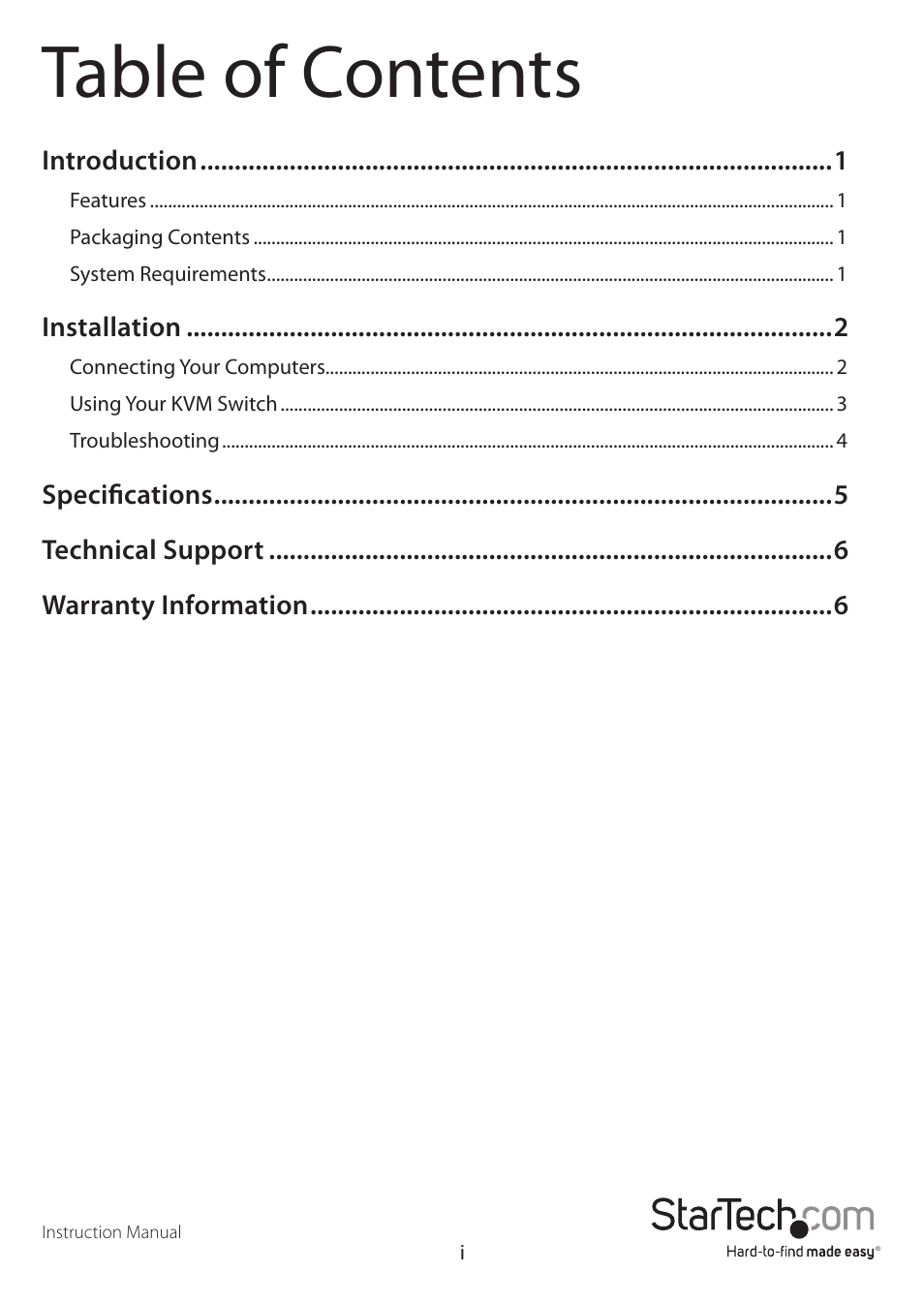 StarTech.com SV411K User Manual | Page 3 / 10