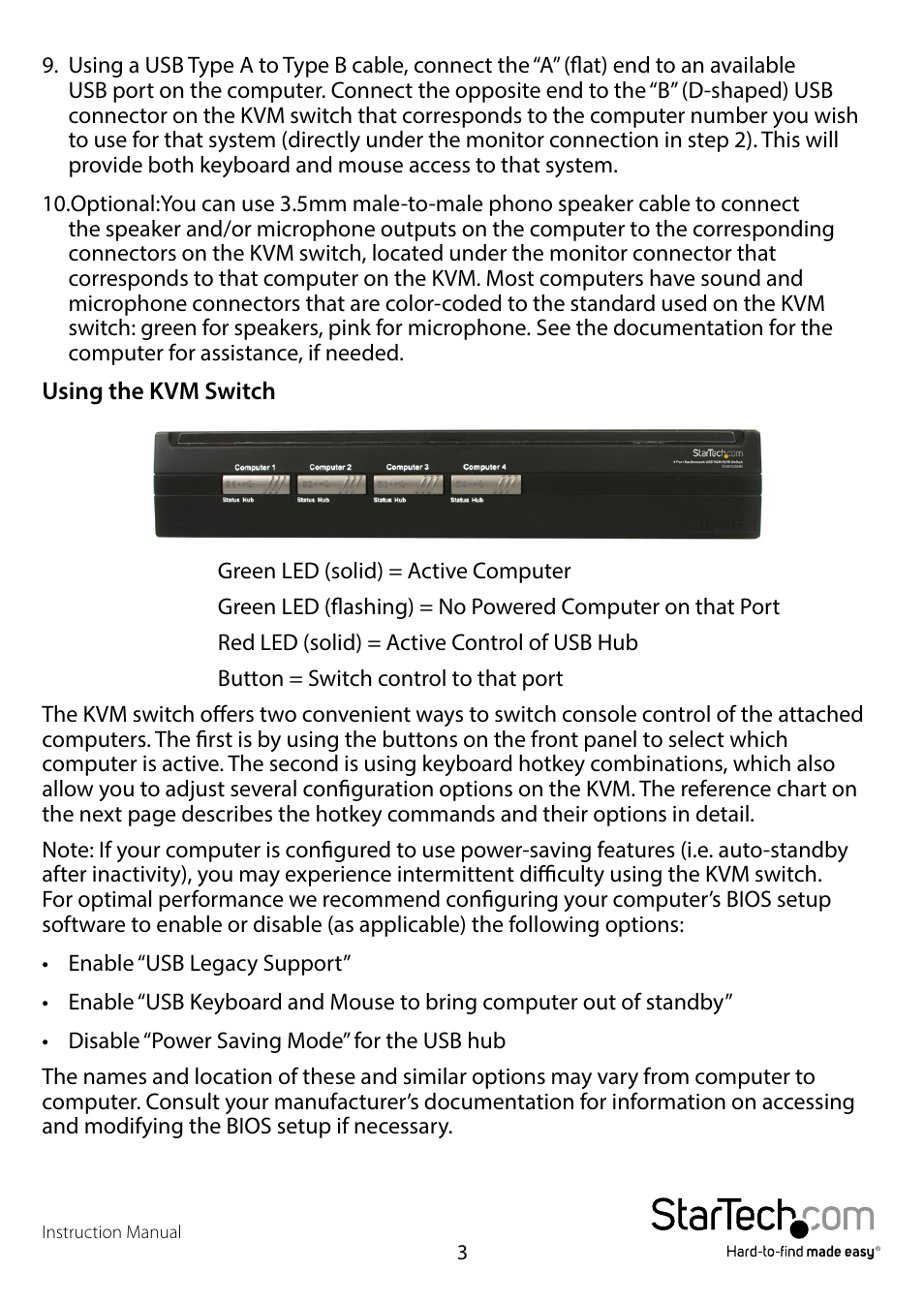 StarTech.com SV431USBA User Manual | Page 6 / 10