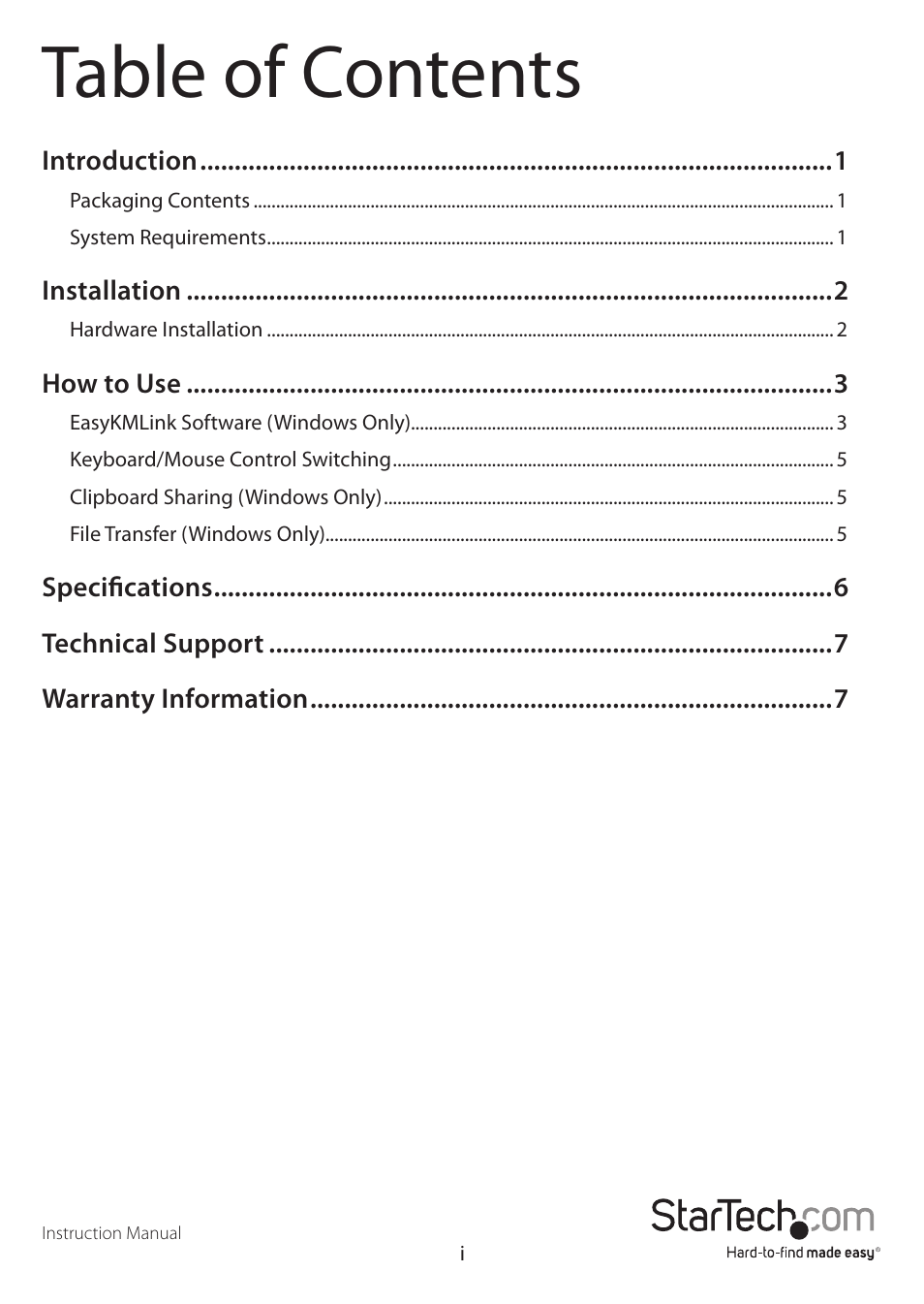 StarTech.com SVKMS User Manual | Page 3 / 11