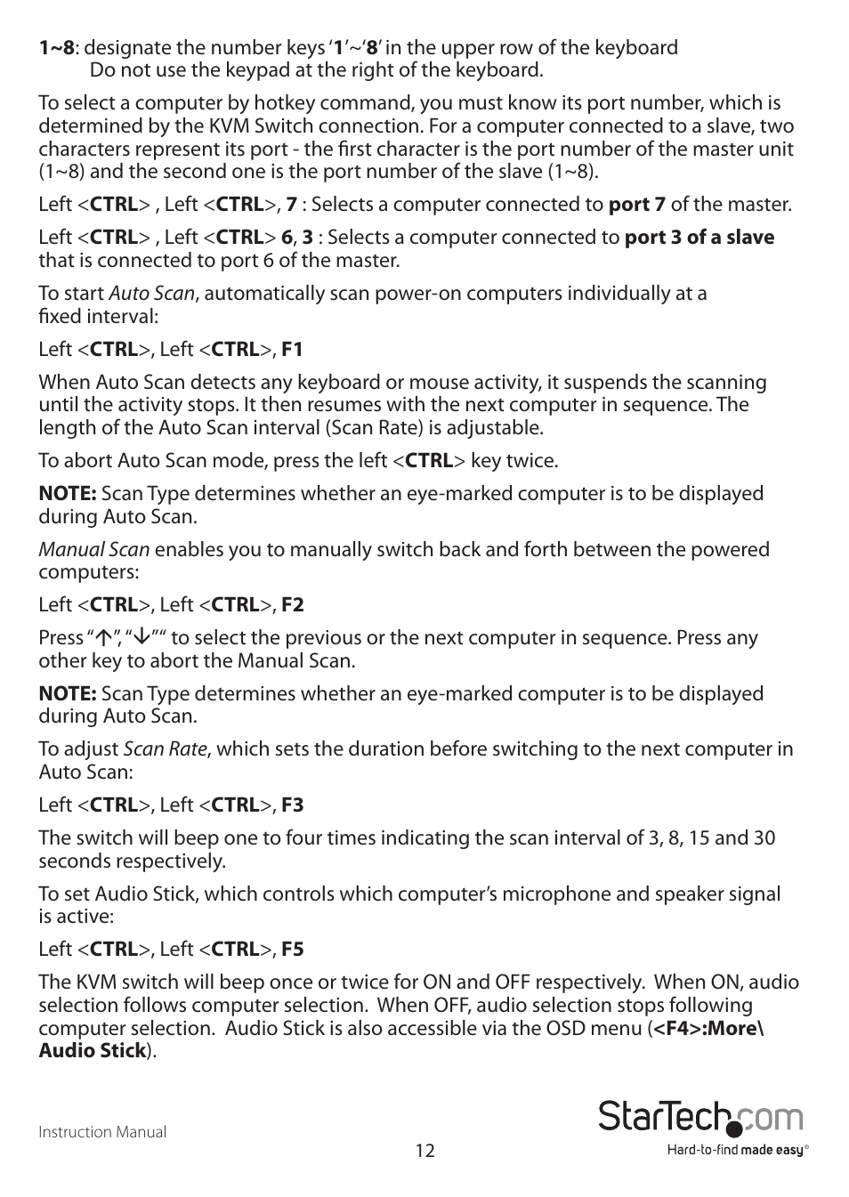 StarTech.com SV831DUSBAU User Manual | Page 15 / 20