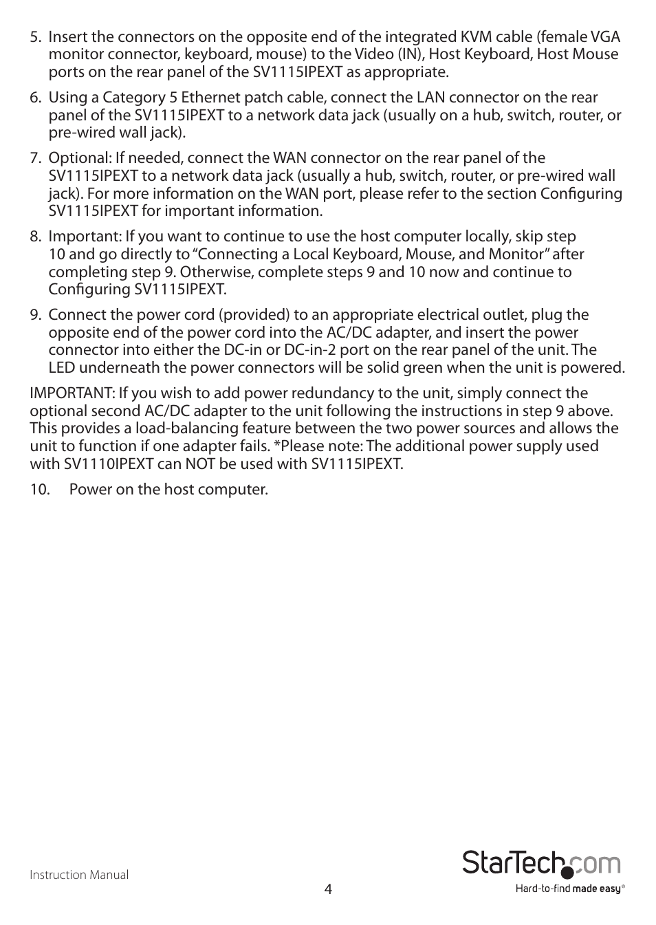 StarTech.com SV1115IPEXEU User Manual | Page 8 / 65