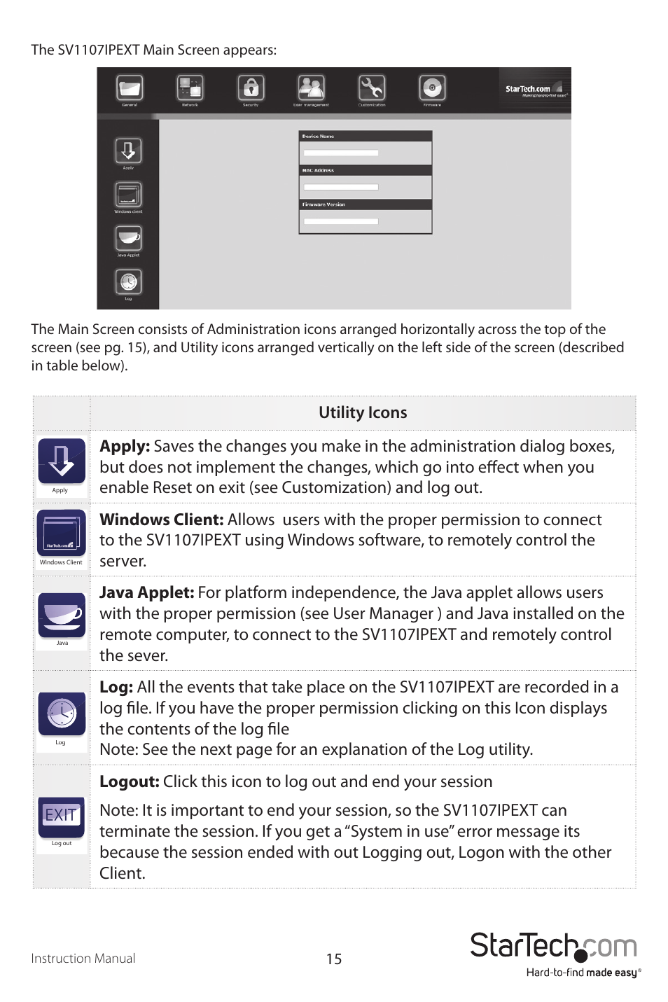 StarTech.com SV1107IPEXT User Manual | Page 19 / 51