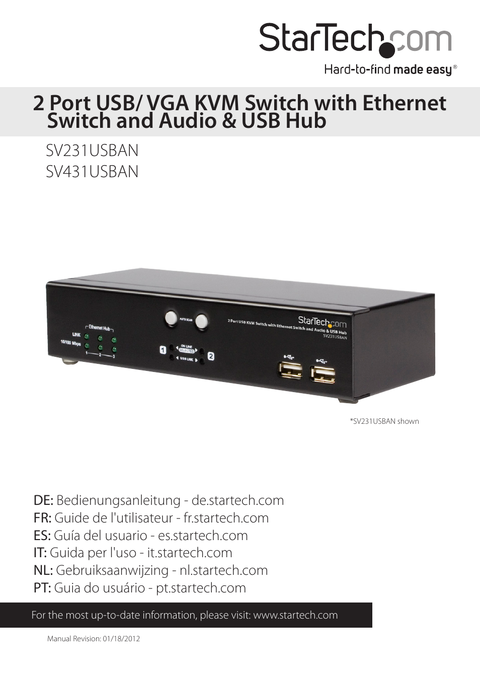 StarTech.com SV431USBAN User Manual | 30 pages