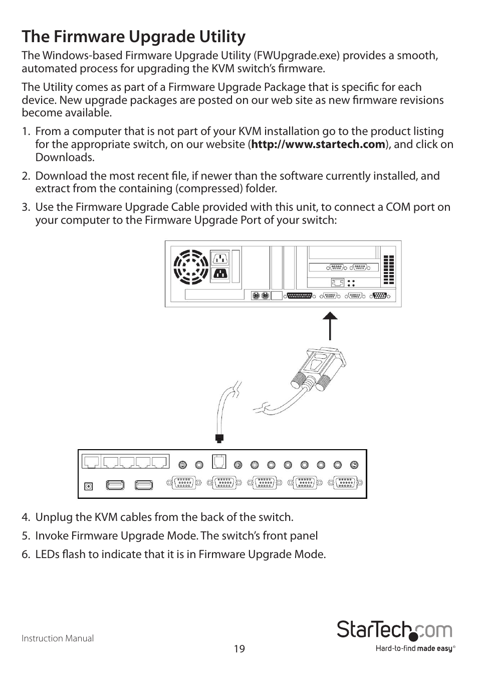 The firmware upgrade utility | StarTech.com SV431USBAN User Manual | Page 23 / 30