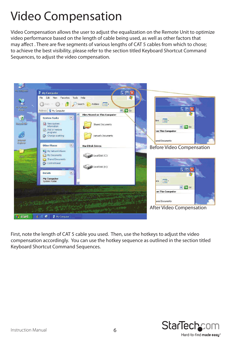 Video compensation | StarTech.com SV565UTPUEU User Manual | Page 9 / 19