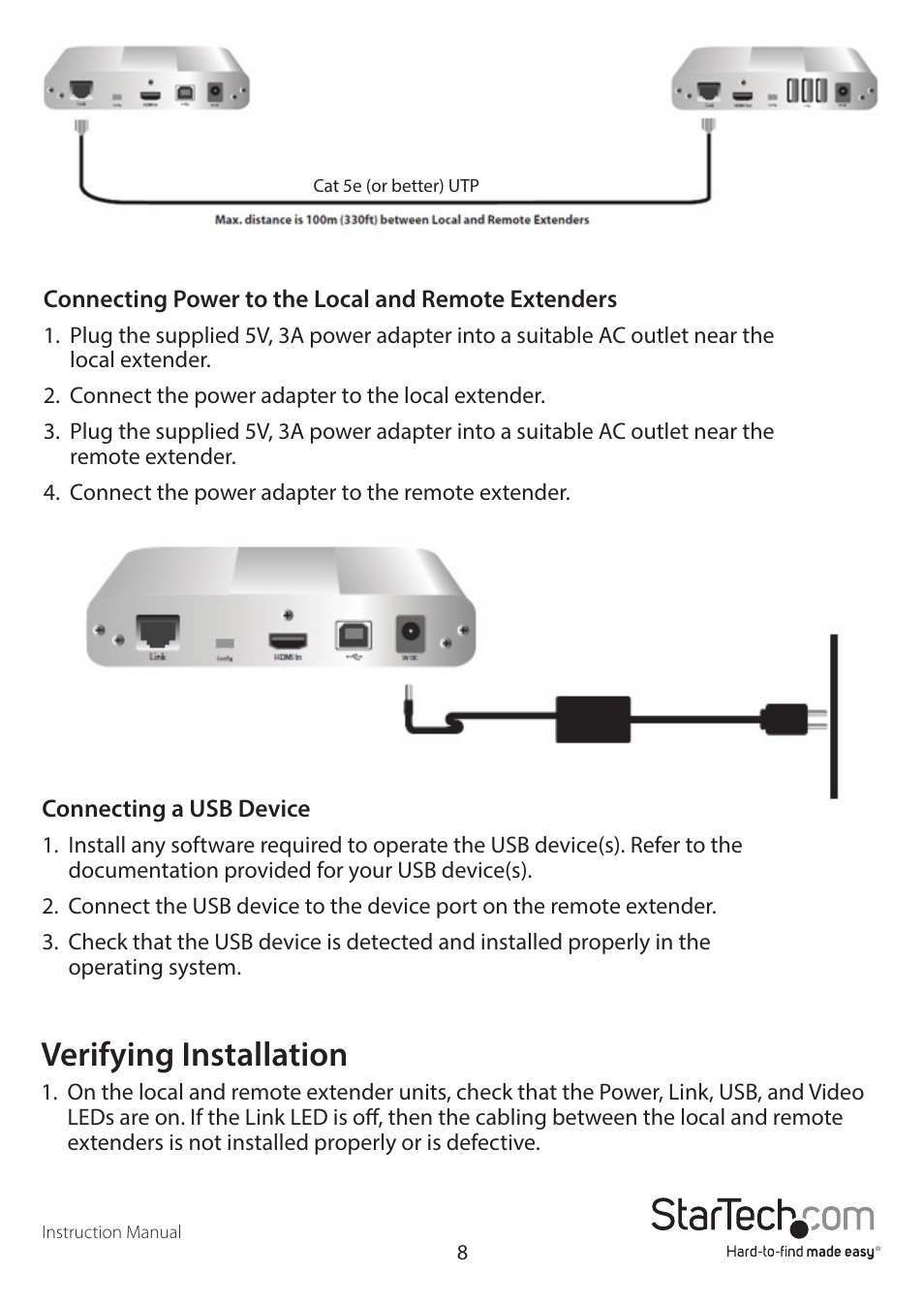 Verifying installation | StarTech.com SV565UTPDUV Manual User Manual | Page 10 / 17