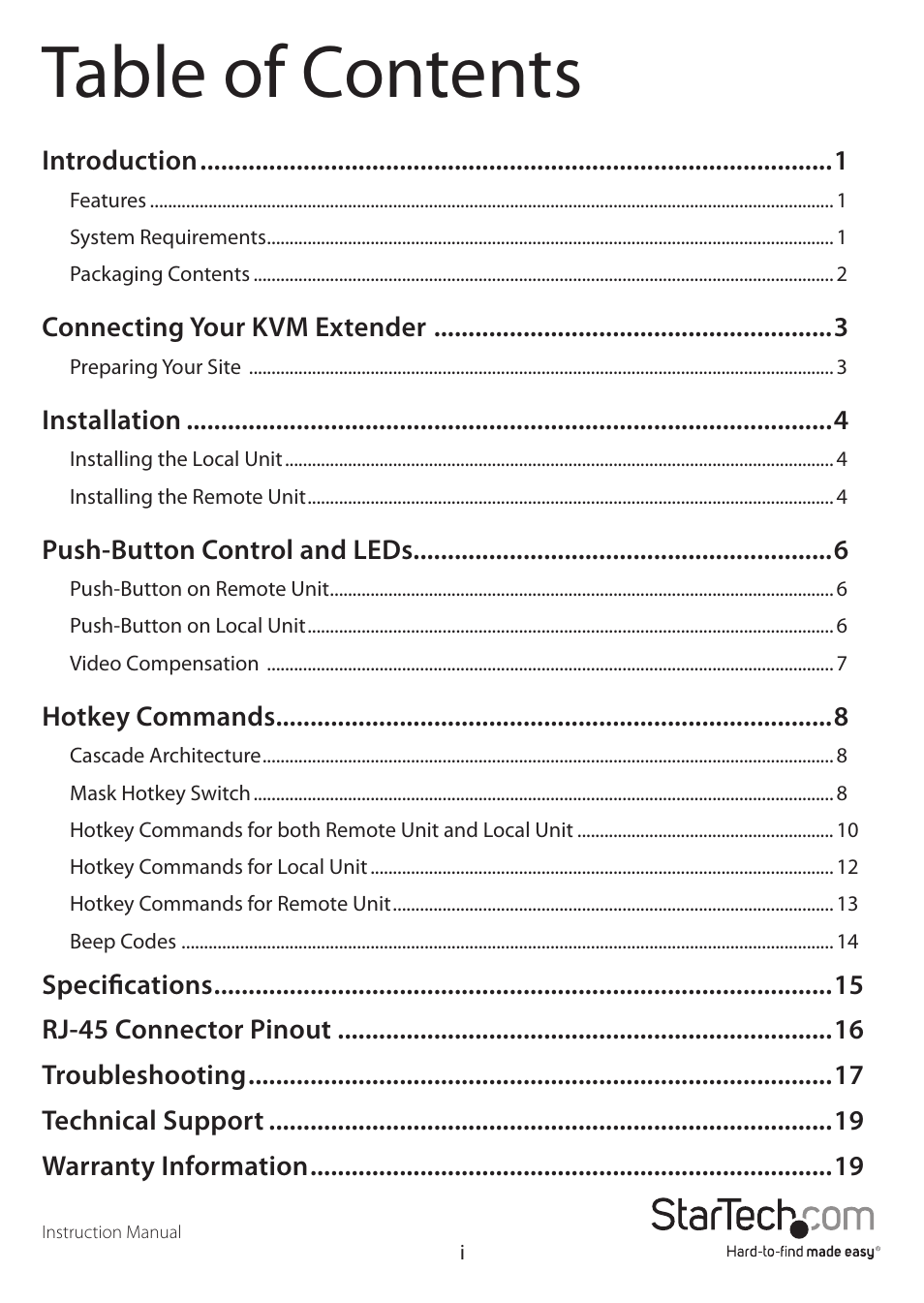 StarTech.com SV565DUTPU User Manual | Page 3 / 23