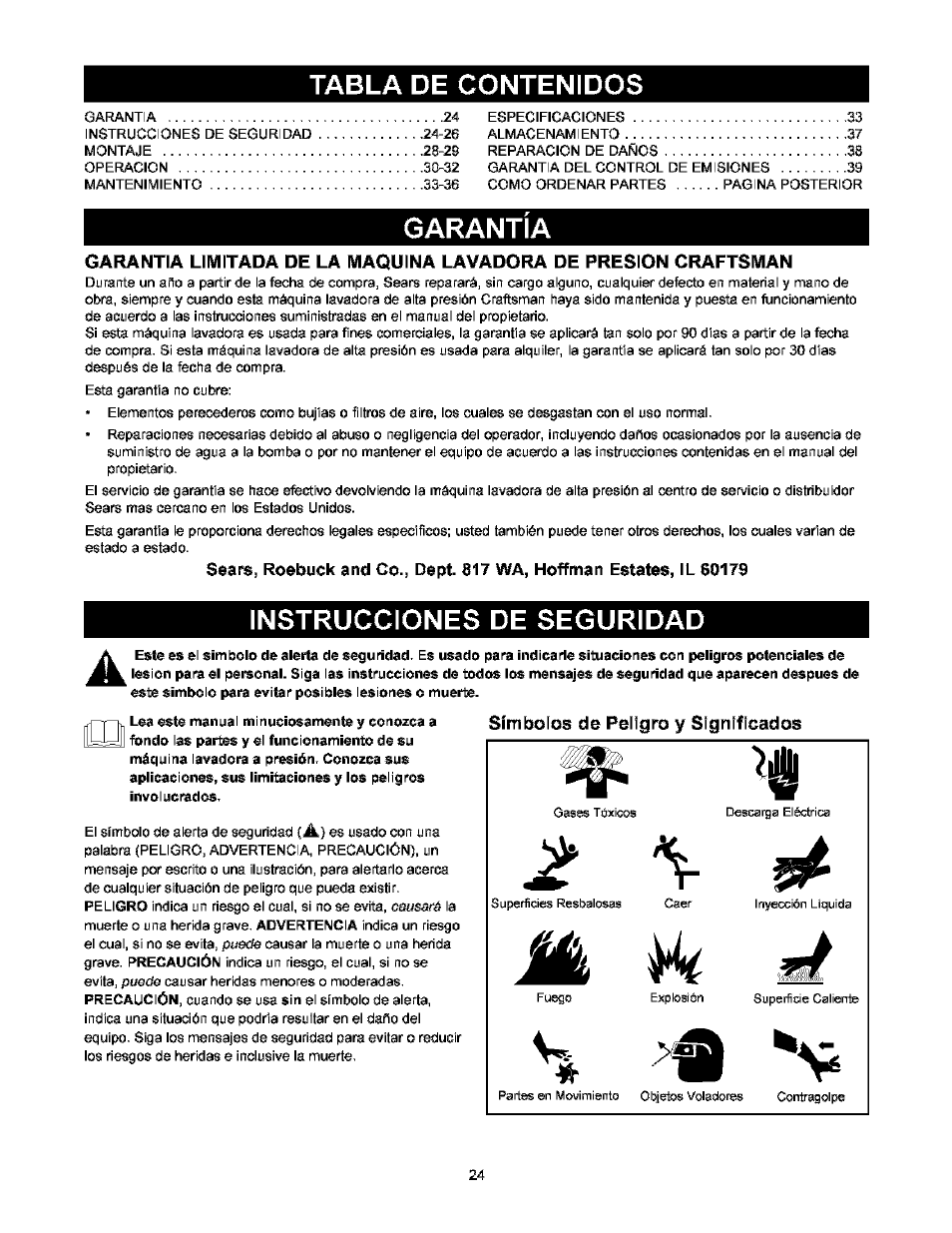 Craftsman 580.752000 User Manual | Page 24 / 40