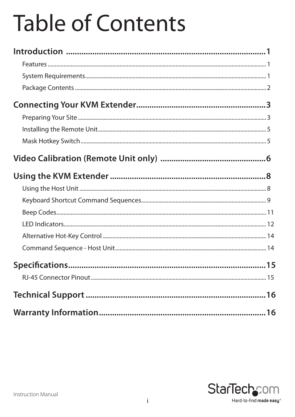 StarTech.com SV565UTPUL User Manual | Page 3 / 20