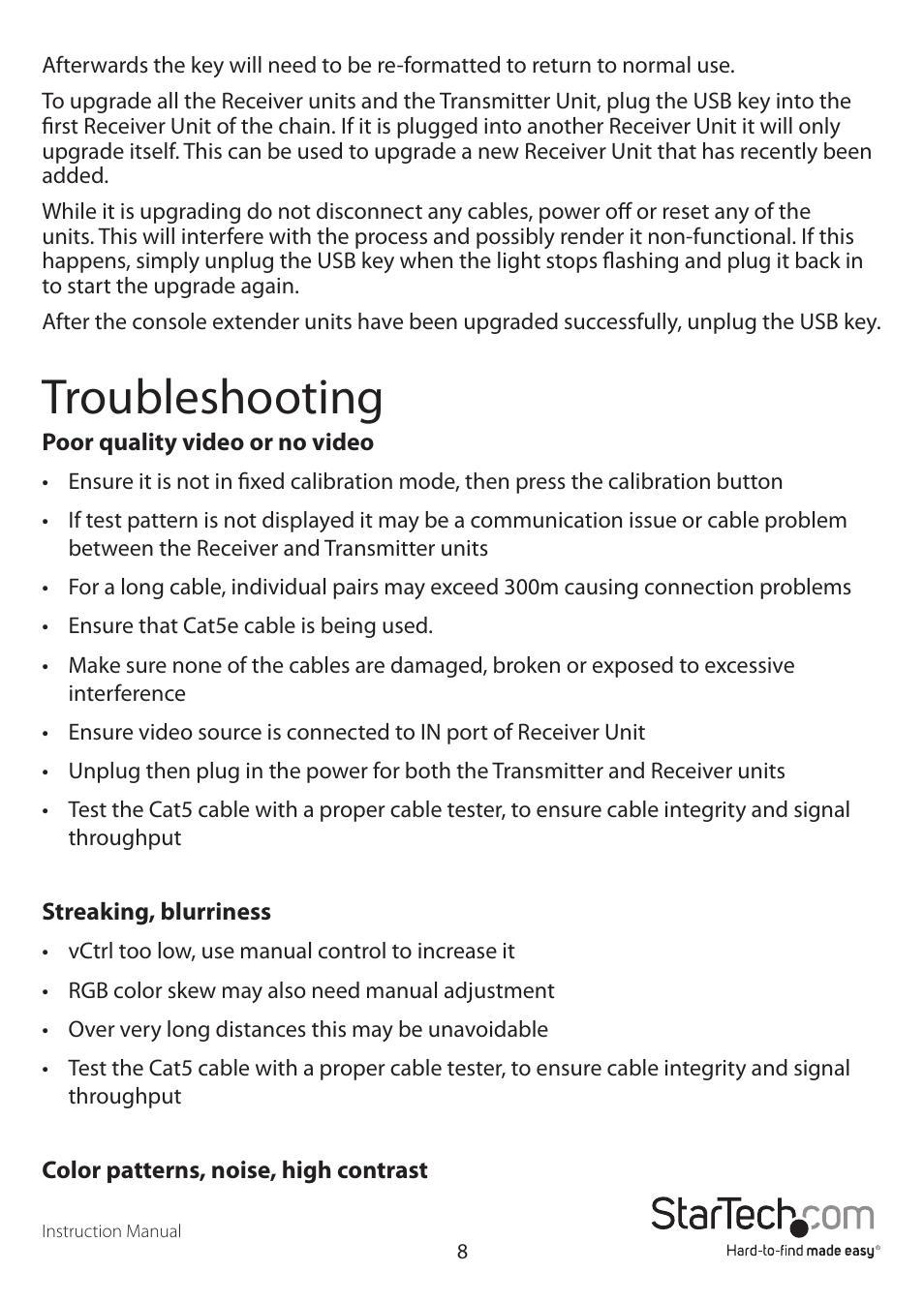Troubleshooting | StarTech.com SV565USAGB User Manual | Page 11 / 15