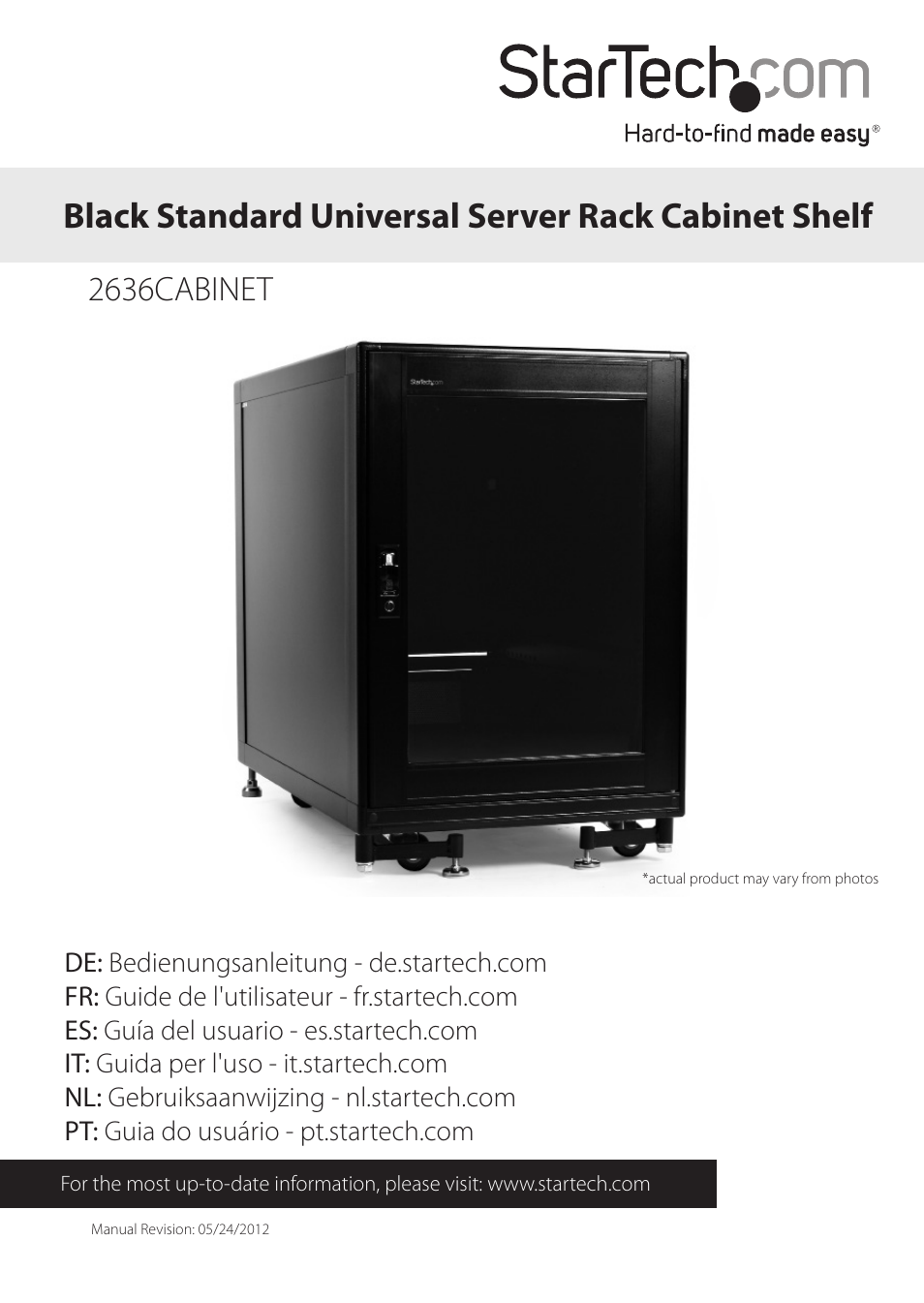 StarTech.com 2636CABINET User Manual | 11 pages