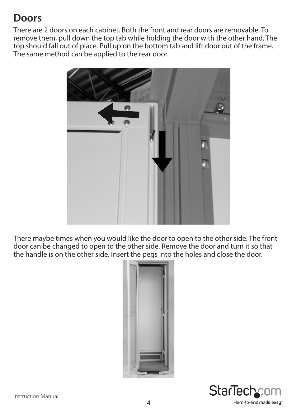 Doors | StarTech.com 2636CABINET User Manual | Page 7 / 11
