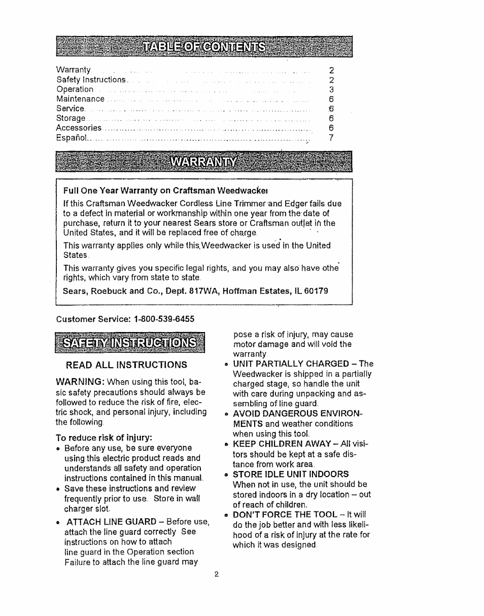 Craftsman 240.74805 User Manual | Page 2 / 12