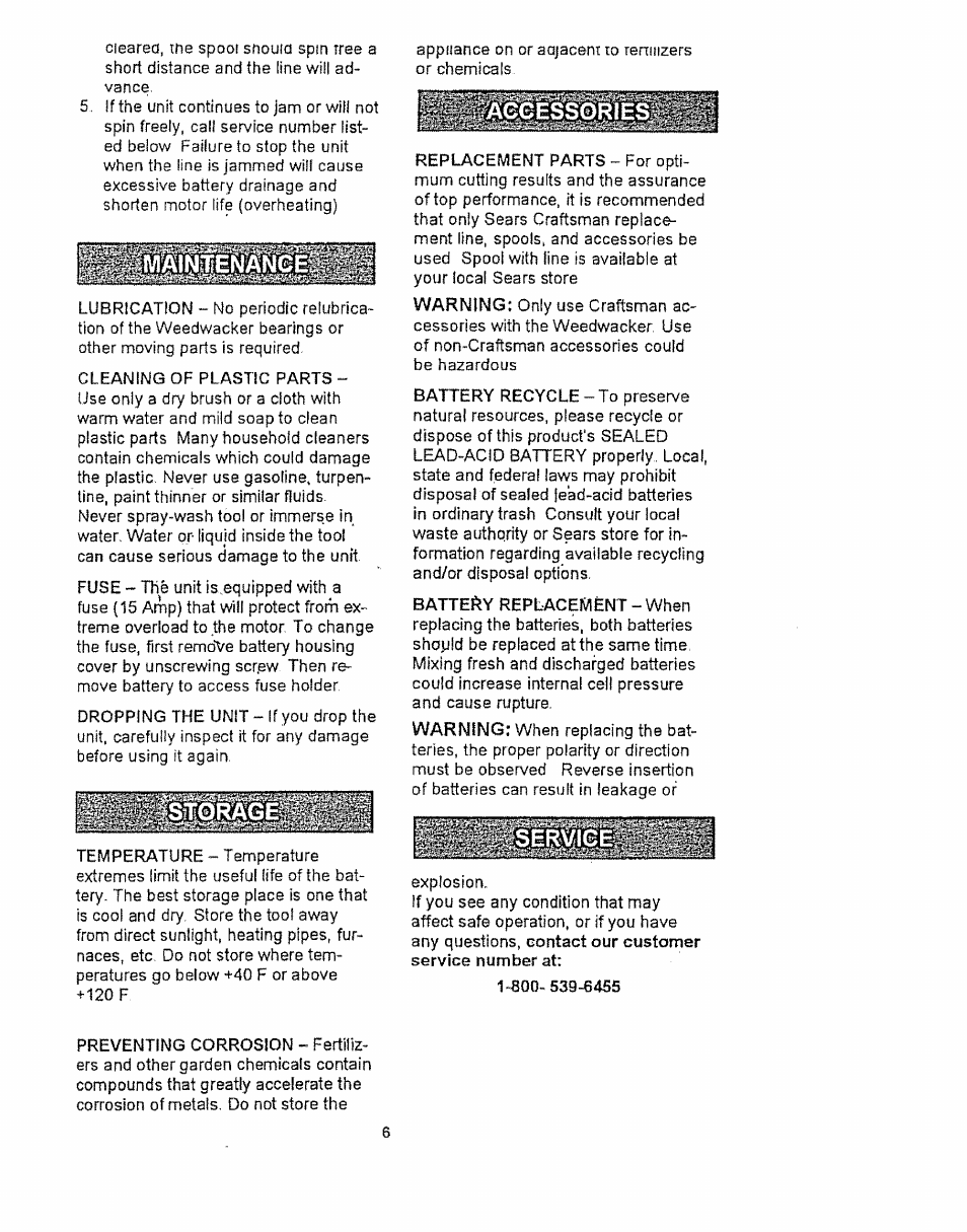 Iser^ice | Craftsman 240.74805 User Manual | Page 6 / 12