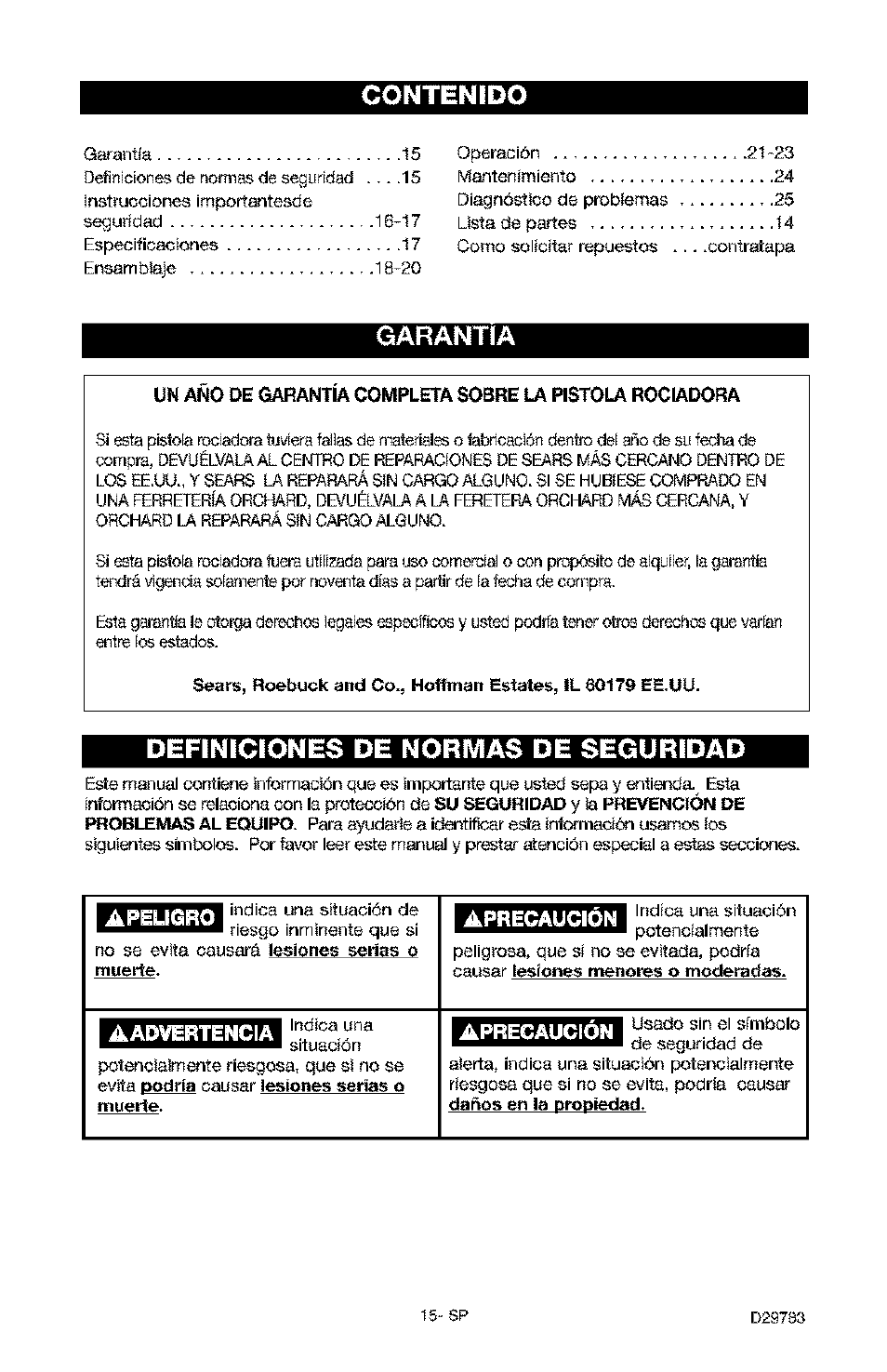 Craftsman 919.155190 User Manual | Page 15 / 31