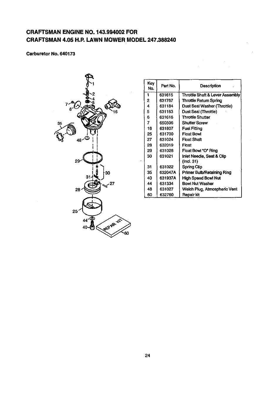 Craftsman 247.388240 User Manual | Page 24 / 26