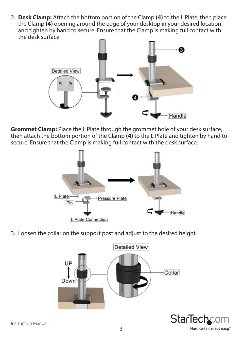 StarTech.com ARMPIVOTE User Manual | Page 7 / 15