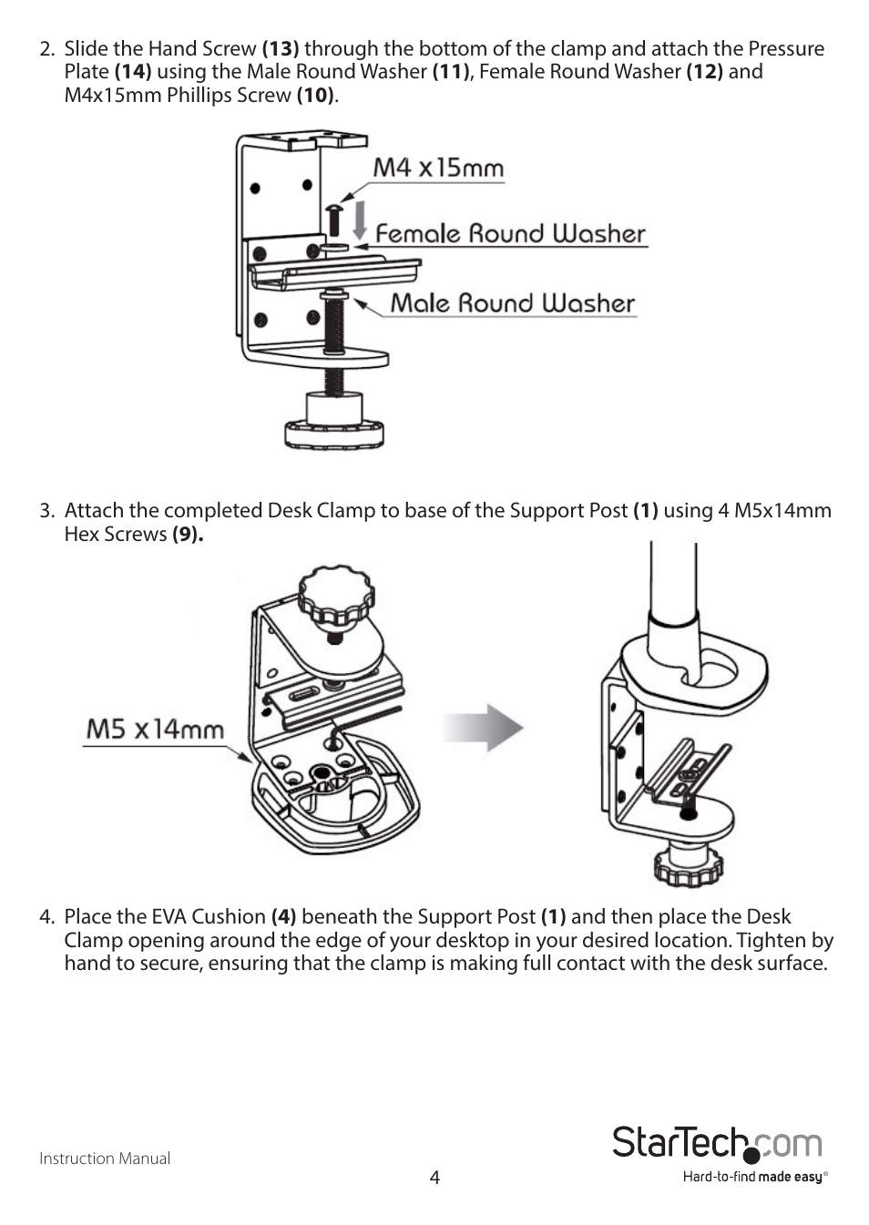 StarTech.com ARMPIVOT User Manual | Page 7 / 13