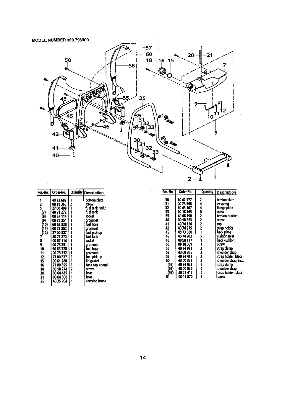 Craftsman 360.796900 User Manual | Page 14 / 16