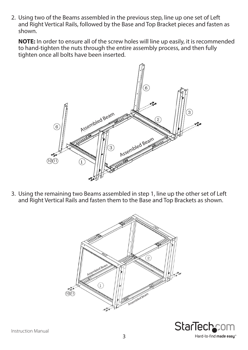 StarTech.com 4POSTRACK12U User Manual | Page 6 / 10